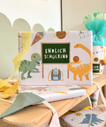 Geschenkpapier zur Einschulung "Dino Kids“