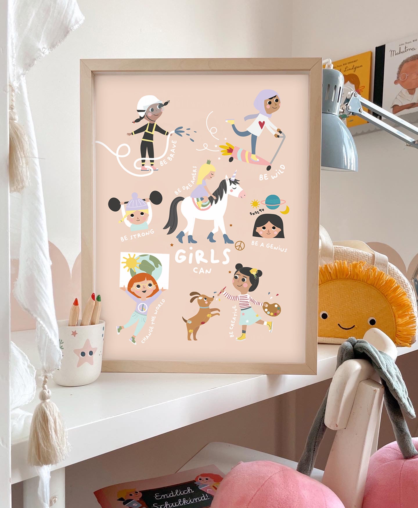 Mimirella, postive Affirmation, Bestärkung, Mädchen, Poster
