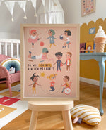 Poster „So, wie ich bin“ Affirmation für Kinder