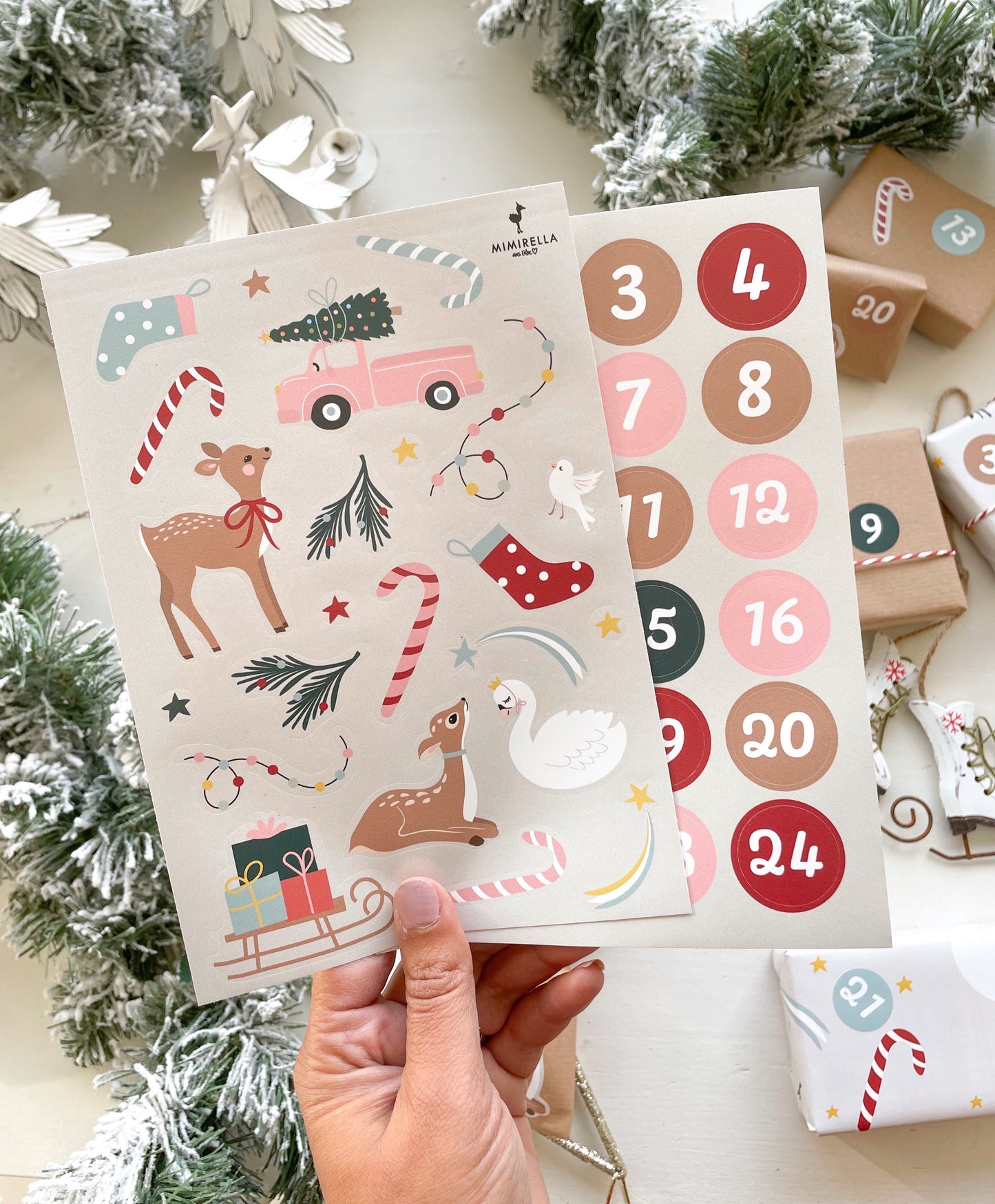Stickerset Christmas/Adventskalender
