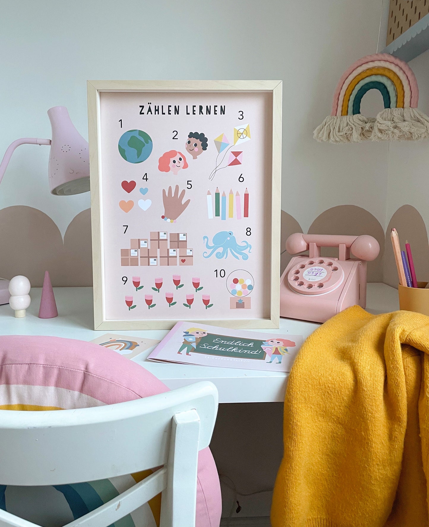 von Poster Zahlen "zählen lernen"