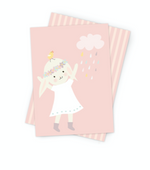 Postkarte "Hanni rosa"