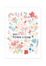Poster "Was Bienen lieben"