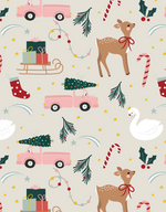 Geschenkpapier "staying home for Christmas"