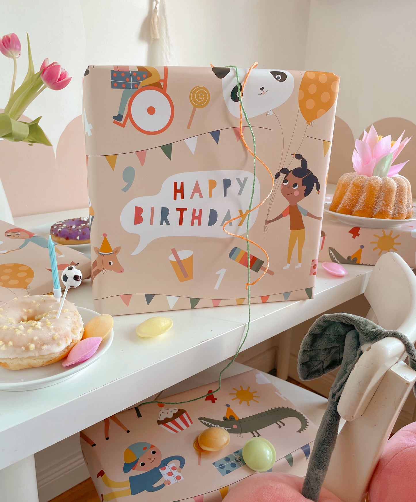 Mimirella, Geburtstag, Geschenkpapier