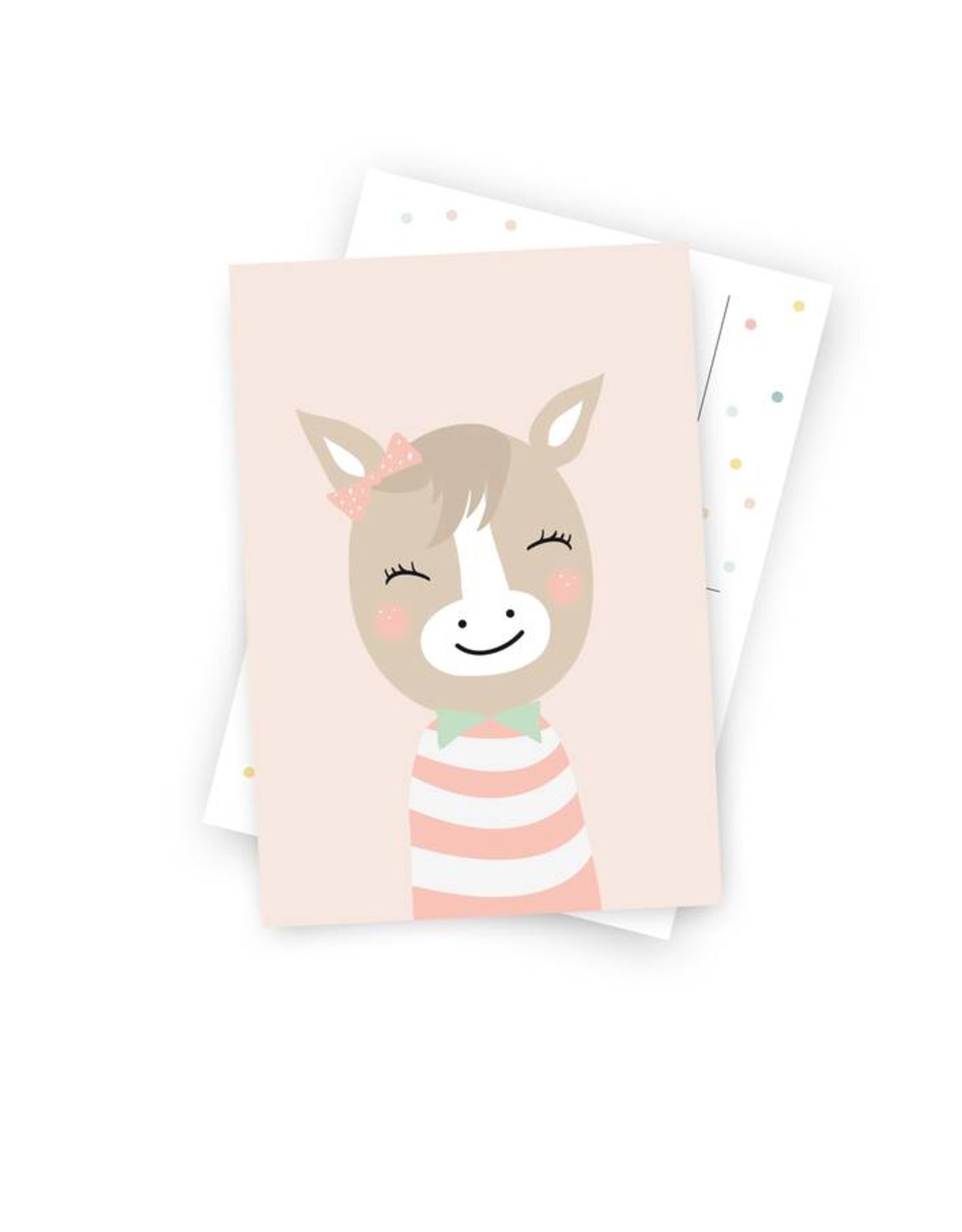 Postkarte "Fräulein Pferd"