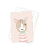 Postkarte "Fräulein Pferd"