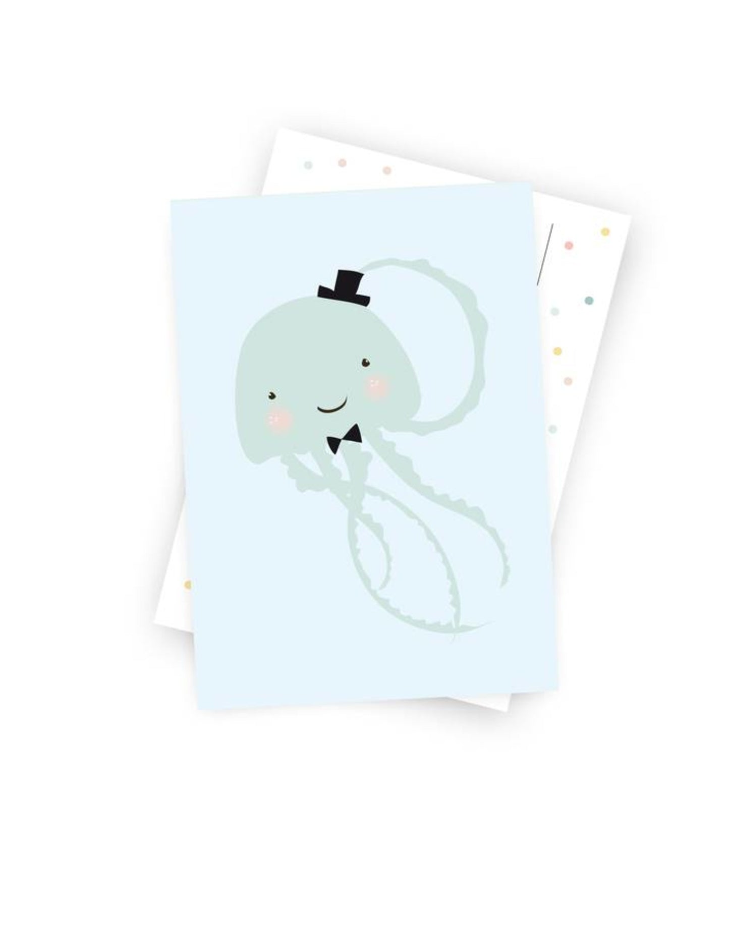 Postkarte "kleine Qualle"