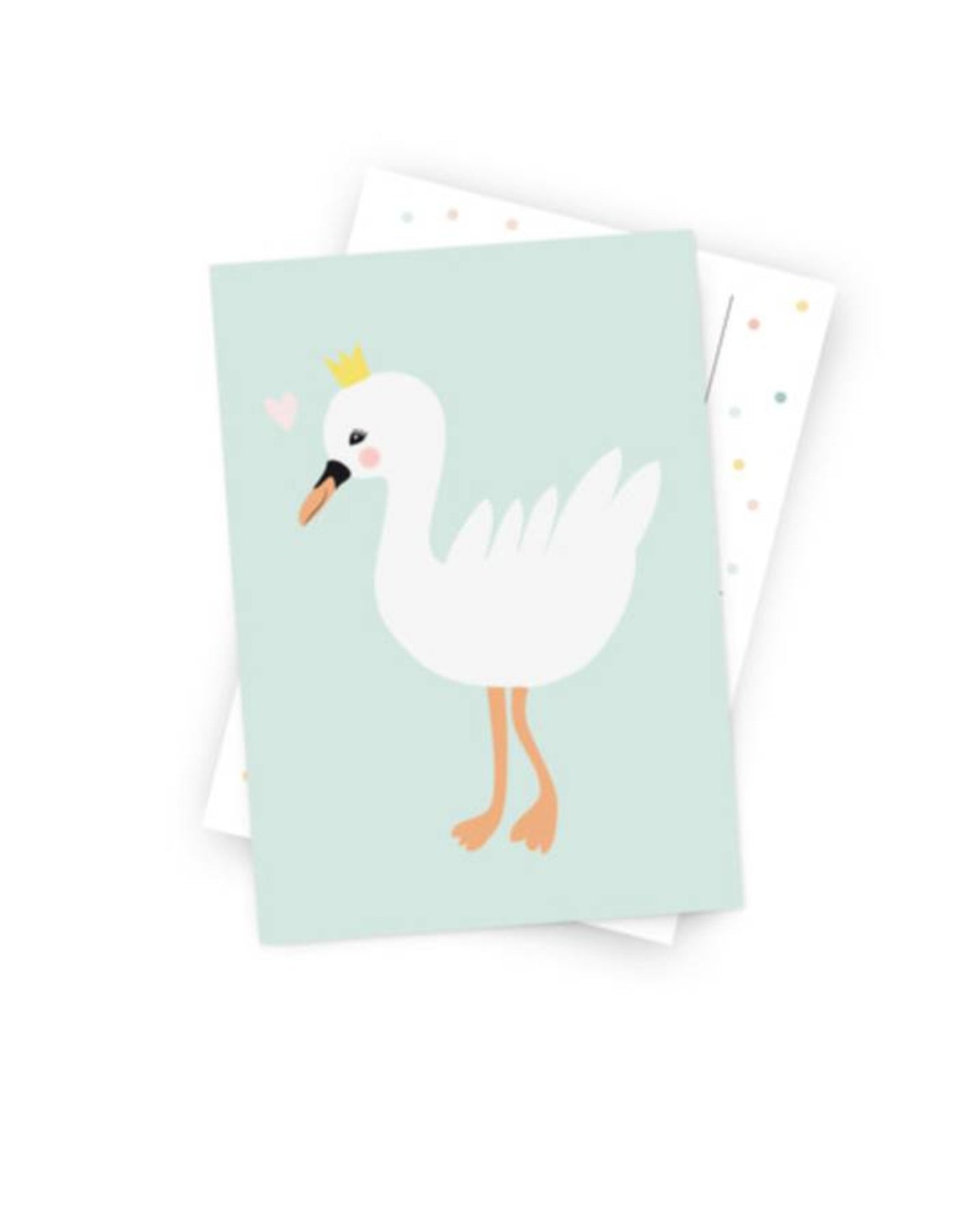 Postkarte "kleines Schwanenmädchen"