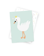 Postkarte "kleines Schwanenmädchen"