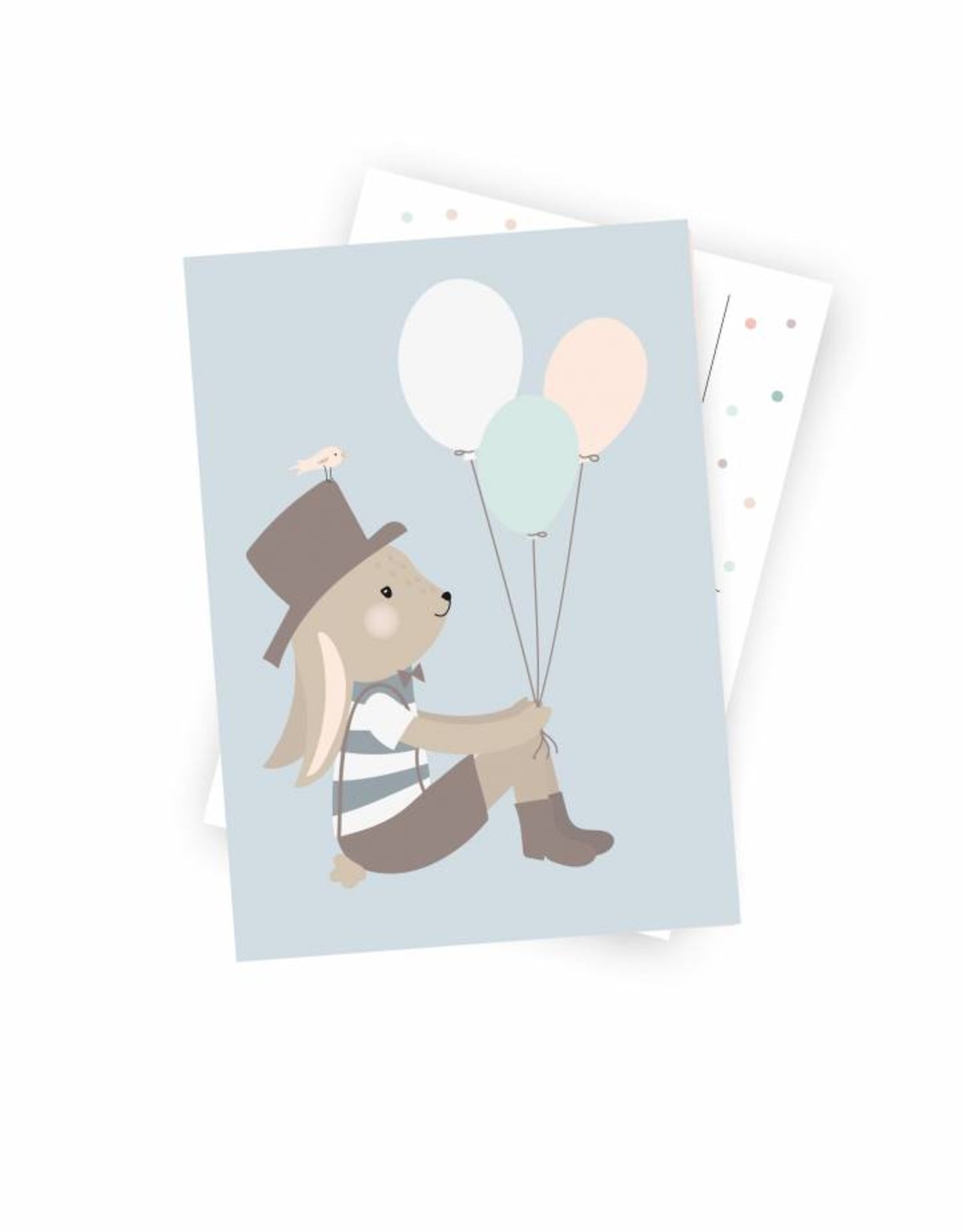Postkarte "Herr Hase"