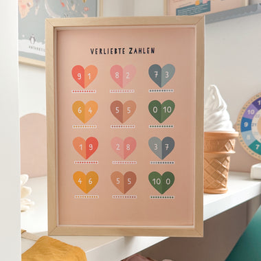 Poster "Verliebte Zahlen"