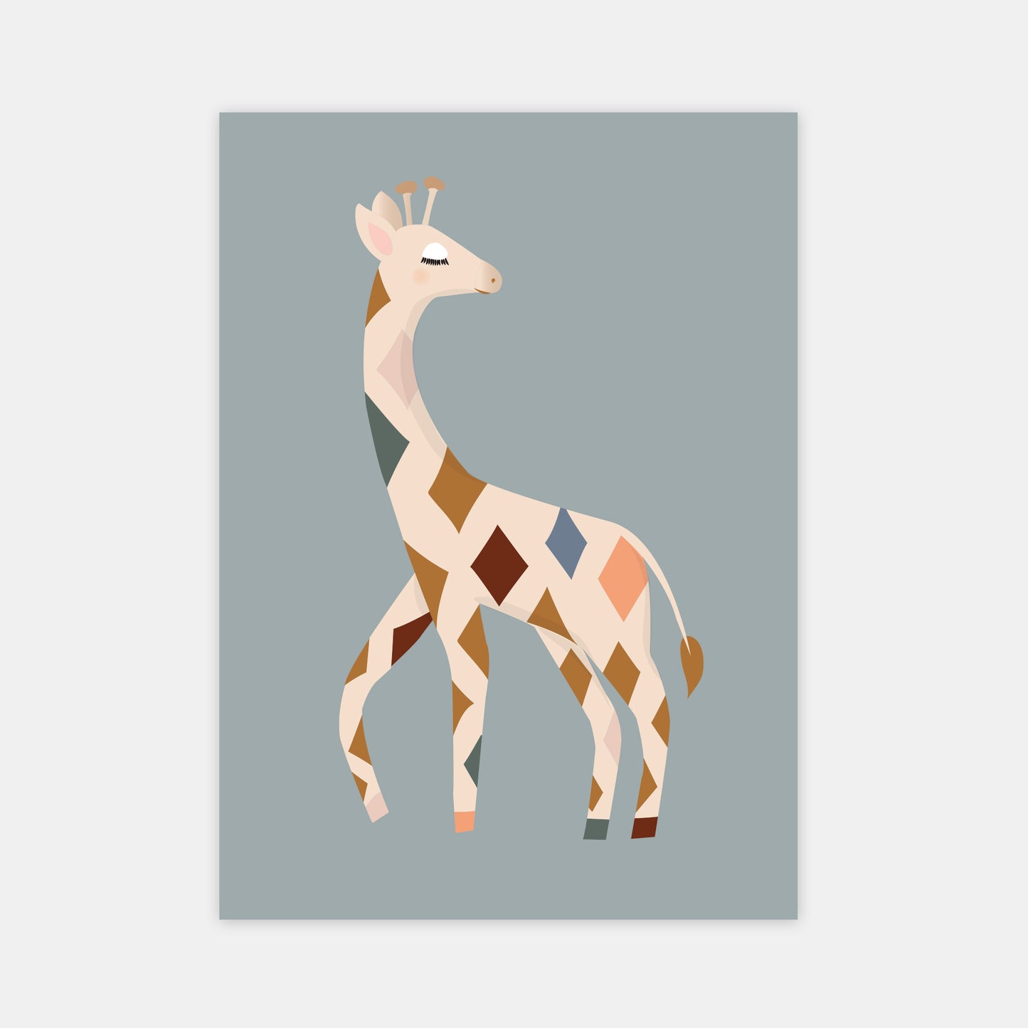 Poster " Karla Giraffe" für das Kinderzimmer