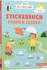 Mini Kunterbunt - Mein erstes Formen Stickerbuch für Kinder ab 3 Jahren