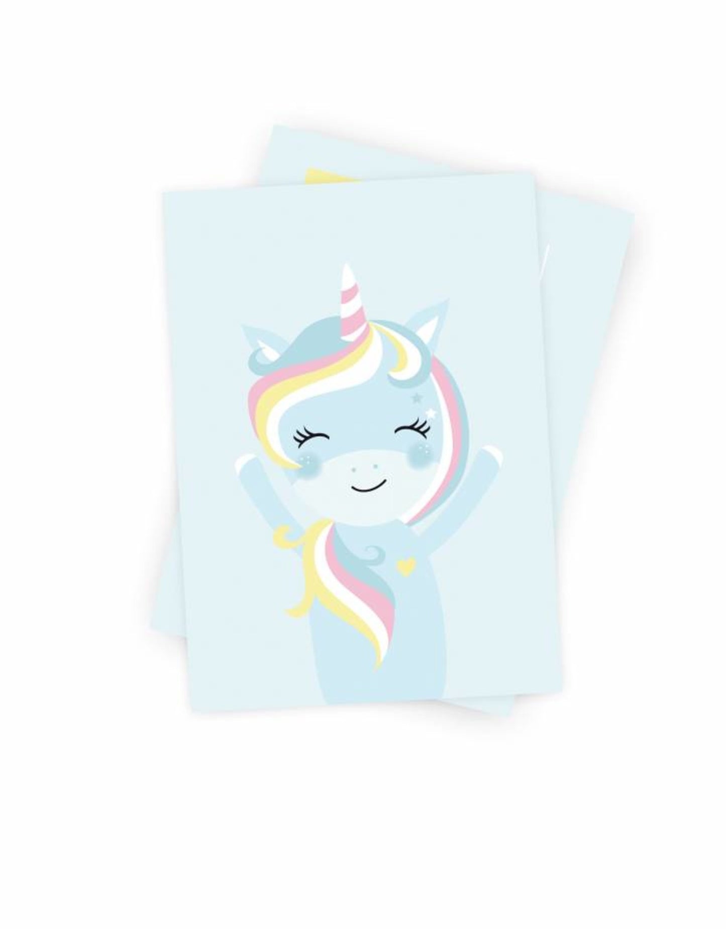 Postkarte "little Miss Unicorn"