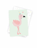 Postkarte "Frieda Flamingo"
