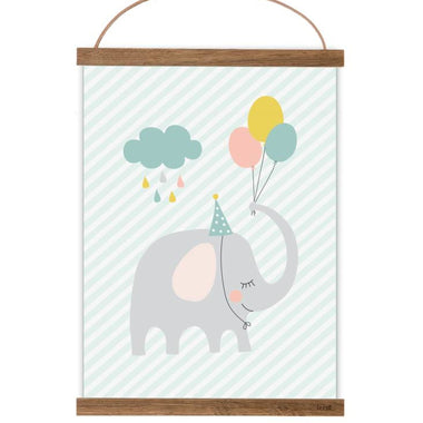 Poster "kleiner Partyelefant"